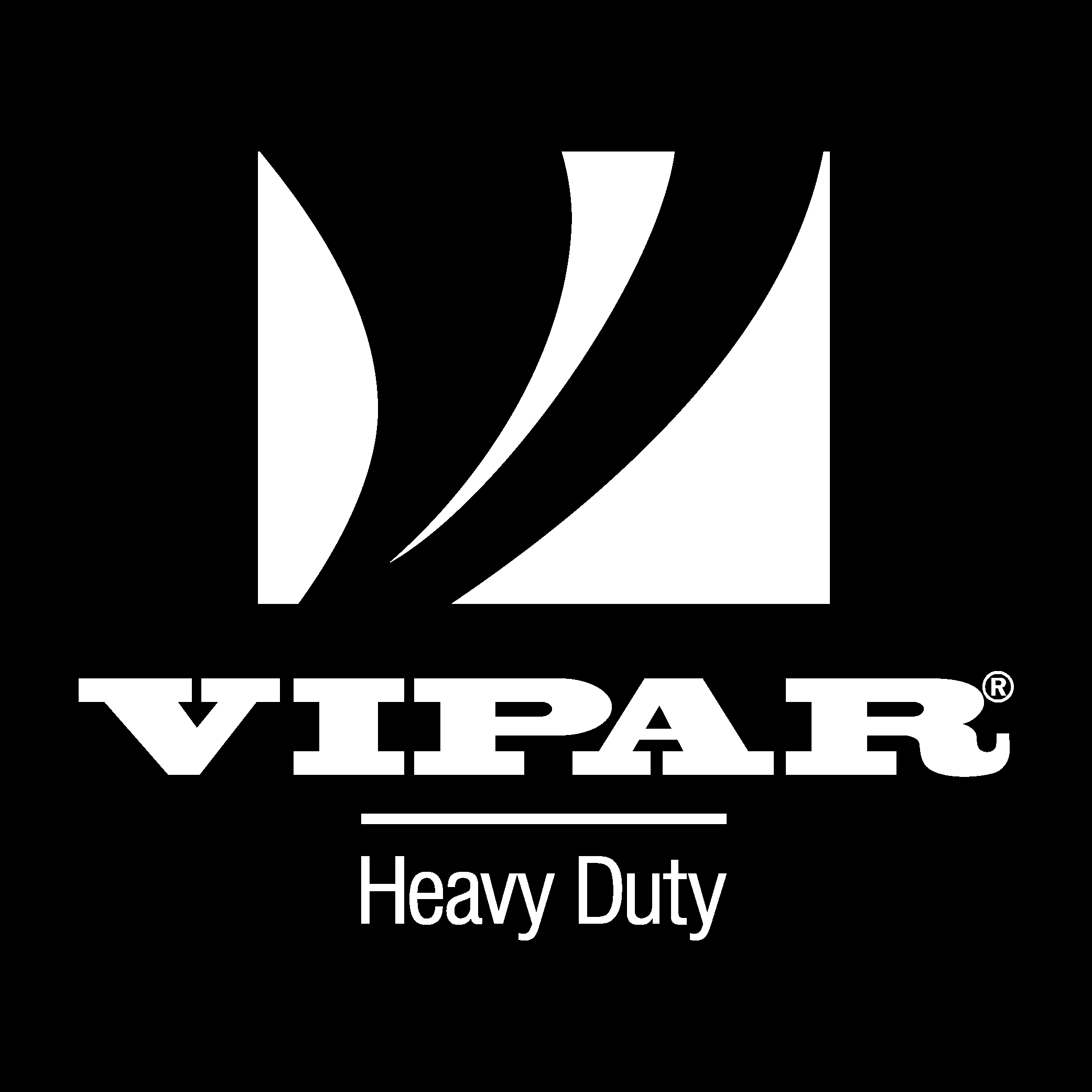 VIPAR Heavy Duty White Logo Vector Logo
